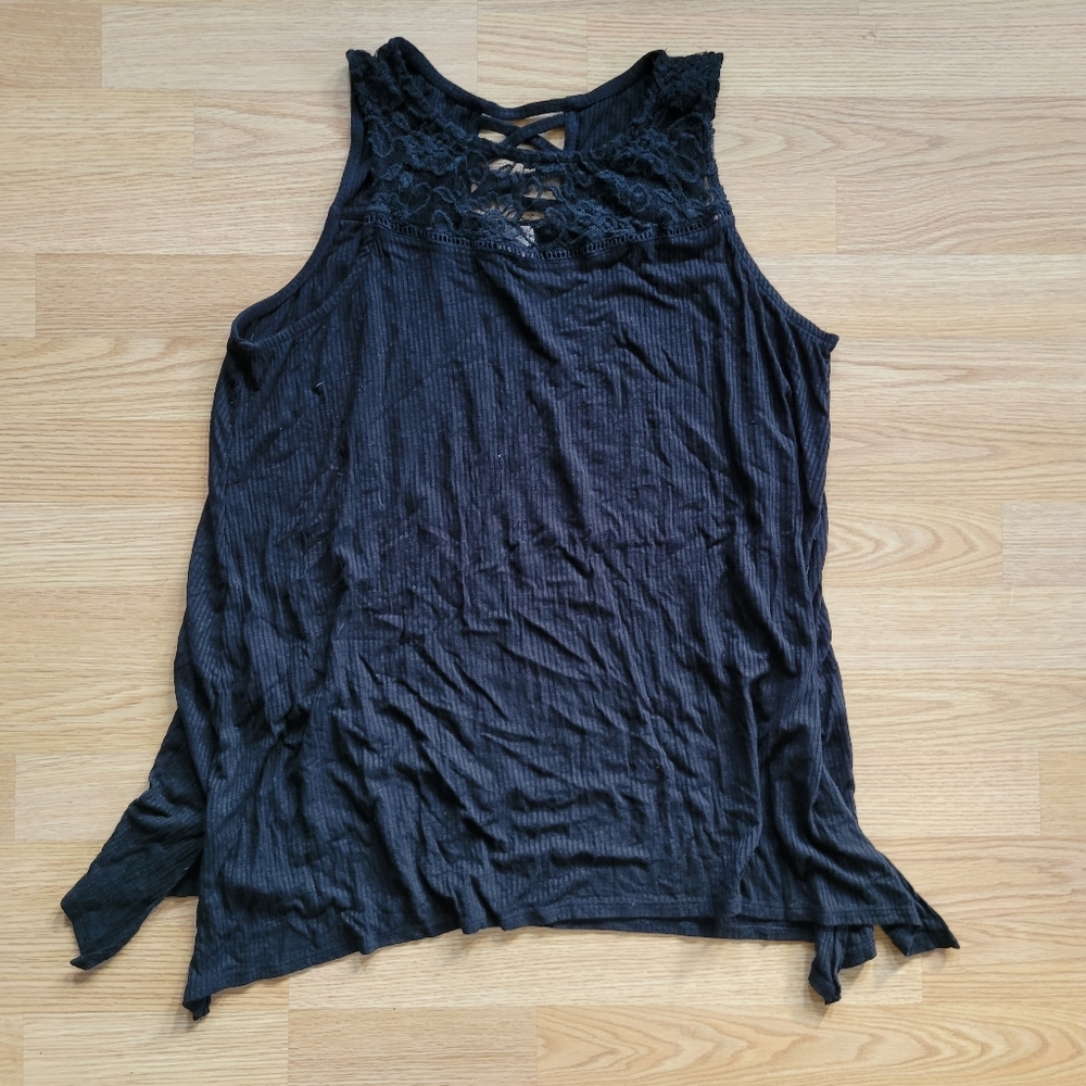Black tank top
